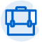 blue briefcase